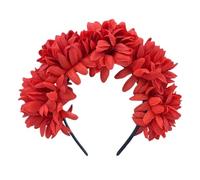 Vdaxvme Bandeaux élégants avec fleurs en tissu doux pour fille - Accessoires pour cheveux pour fête de mariage, cosplay