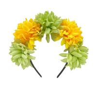 Vdaxvme Bandeaux élégants avec fleurs en tissu doux pour fille - Accessoires pour cheveux pour fête de mariage, cosplay