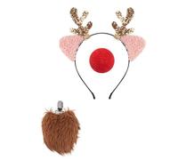 Vdaxvme Bandeaux festifs pour spectacles sur scène, cerceau à cheveux de Noël pour femmes pour les vacances amusantes et les fêtes de famille
