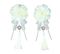Vdaxvme Barrettes à cheveux en ruban - Accessoires pour cheveux - Fleurs d'hiver