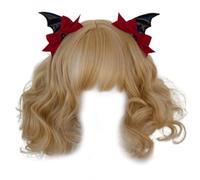 Vdaxvme Barrettes à cheveux gothiques foncées pour filles - Coiffures noires - Ailes de diable - Pince à cheveux - Nœud gothique - Ailes de chauve-souris polyvalentes