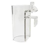 Vdaxvme Betta Anneau d'alimentation en acrylique transparent - Cercle de nourriture flottant - Réduit le gaspillage et maintient la qualité de l'eau - Convient pour les poissons en flocons