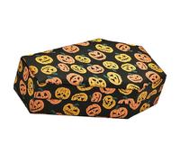 Vdaxvme Boîte à bagues en forme de cercueil - Boîte de rangement pour bijoux d'Halloween - Élégant étui doublé de velours pour accessoires, taille unique, comme décrit