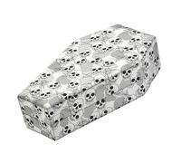 Vdaxvme Boîte à bagues en forme de cercueil - Boîte de rangement pour bijoux d'Halloween - Élégant étui doublé de velours pour accessoires, taille unique, comme décrit