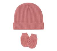 Vdaxvme Bonnet d'hiver unisexe pour bébé - Ensemble de moufles en coton pour nouveau-né - Fournitures de maternelle - Protection, a, taille unique