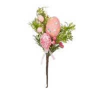 Vdaxvme Bouquet d'œufs de Pâques sophistiqués en mousse - Couleur vive - Convient pour les ambiances de vacances - Décoration de fête à la maison - Affichage de fenêtre de Pâques