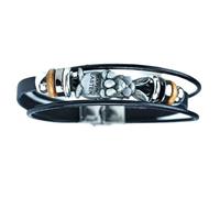 Vdaxvme Bracelet en cuir fait à la main avec lapins de Pâques symbolisant le printemps et le renouvellement - Bijoux tendance, SizeApprox.20.5x2cm/8.07x0.79inch, Zinc