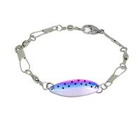 Vdaxvme Bracelet réglable inspiré de la pêche en plein air en alliage inoxydable avec pendentif à crochet pour pêcheurs amoureux de la nature accessoires de voyage de pêche, taille unique, comme