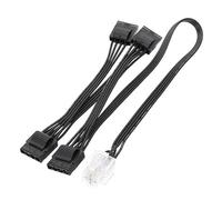 Vdaxvme Câble d'alimentation 9 broches vers 4 broches Molex 4 broches type D GPU PCIe pour alimentation Super Flower Leadex G650