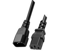 Vdaxvme Câble d'alimentation C13 vers C14 pour ordinateur 250 V 10 A - Résistant aux flammes - Pour serveurs et appareils ménagers - Cordon d'alimentation haute capacité de courant