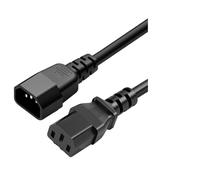 Vdaxvme Câble d'alimentation C13 vers C14 pour ordinateur 250 V 10 A - Résistant aux flammes - Pour serveurs et appareils ménagers - Cordon d'alimentation haute capacité de courant