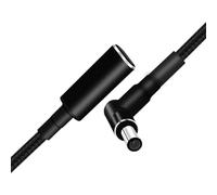 Vdaxvme Câble d'alimentation USB C mâle vers CC 6,5 x 4,4 mm pointe 6,5 mm 4,4 mm PD100 W identification automatique puce cordon pour ordinateurs portables