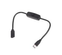 Vdaxvme Câble de charge de type C femelle vers USB mâle avec gestion facile de l'alimentation pour appareils USB 30 cm de long