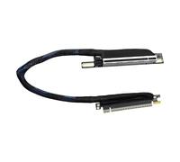 Vdaxvme Câble d'extension rapide 64GT/s PCIe 5.0 GPU rotatif à 270°, bande passante bidirectionnelle, sortie gauche, câble d'extension graphique