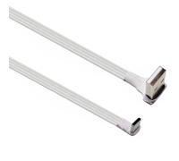 Vdaxvme Câble plat USB vers type C de 20 à 300 cm avec courbure à 90 degrés pour un espace restreint, compatible avec plusieurs appareils A à cordon de données