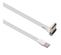 Vdaxvme Câble plat USB vers type C de 20 à 300 cm avec courbure à 90 degrés pour un espace restreint, compatible avec plusieurs appareils A à cordon de données