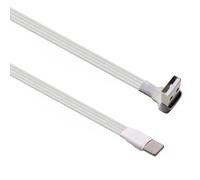 Vdaxvme Câble plat USB vers type C de 20 à 300 cm avec courbure à 90 degrés pour un espace restreint, compatible avec plusieurs appareils USB C