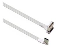 Vdaxvme Câble plat USB vers type C de 20 à 300 cm avec courbure à 90 degrés pour un espace restreint, compatible avec plusieurs appareils A à cordon de données