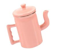 Vdaxvme Cafetières miniatures en métal avec couvercle à l'échelle 1/12 pour maisons de poupées, décorations de cuisine rétro, accessoire de collection, bouilloire miniature en métal