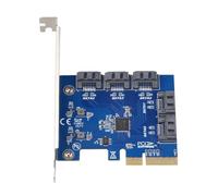 Vdaxvme Carte d'extension PCIE vers Sata3 à vitesse rapide avec transfert de données 5 ports jusqu'à 6 Gbit/s pour ordinateurs