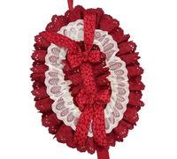 Vdaxvme Chapeau de soleil délicat orné de dentelle pour mode anime, thé, événement punk, ajustement réglable, accessoires pour cheveux pour femmes et filles, design punk anime, rouge, taille unique