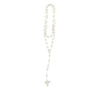 Vdaxvme Chapelet avec pendentif noué fait à la main - Fil de coton - Accessoire religieux pour un usage quotidien, fil de coton, Zircone cubique