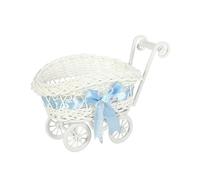 Vdaxvme Chariot de présentation de bonbons en rotin pour événement de mariage, panier à bonbons multi-usages, organisation de la maison, décoration d'événement élégant