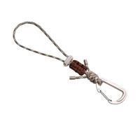 Vdaxvme Clip pour Bouteille d ' Eau avec Boucle paracorde, Coffee Color | Mousqueton en alliage d ' aluminium et de boucle en Nylon pour à randonnée Camping