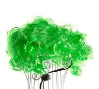 Vdaxvme Coiffe pour animal de compagnie, perruques bou s, costume, perruques pour chiens de petite, moyenne et grande taille, coiffe verte pour Halloween, costumes d'Halloween, taille M