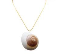 Vdaxvme Collier avec pendentif en forme de coquillages lumineux avec chaîne réglable pour les fêtes nocturnes et les événements en plein air, corde cirée coquille, Zircone cubique