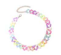 Vdaxvme Collier/bracelet dopamines tendance pour femme avec des designs uniques et une couleur élégante pour les fêtes et le quotidien, 10cm x 5cm x 5cm, Plastique/résine