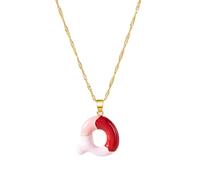 Vdaxvme Collier moderne en forme de lettre - Longueur flexible - Fermoir réglable - Chaîne de cou robuste - Accessoire adapté pour la personnalisation de noms personnels, One Size, Comme décrit, Comme