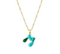 Vdaxvme Collier moderne en forme de lettre - Longueur flexible - Fermoir réglable - Chaîne de cou robuste - Accessoire adapté pour la personnalisation de noms personnels, One Size, Comme décrit
