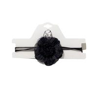 Vdaxvme Collier ras du cou élégant avec fleur de gaze - Collier long à lacets tendance, Maille filet, Zircone cubique