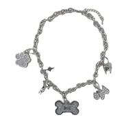 Vdaxvme Collier ras du cou tendance punk en forme d'os de chien, réglable, style gothique, chaîne de cou, bijoux de fête, métal, oxyde de zirconium