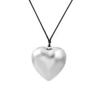 Vdaxvme Collier simple avec pendentif en forme de cœur réglable - Collier ras du cou avec nœud papillon, Thin String 1, CCB, Zircone cubique