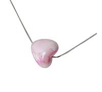 Vdaxvme Colliers pour femme coréen doux collier d'amour 2023 élégant collier ras du cou chaîne serpent bijoux pour femmes, Acier titane, Zircone cubique
