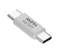 Vdaxvme Connecteur USB C mâle vers femelle - Adaptateur d'extension 140 W 40 Gbit/s - Extension de transfert de données pour appareils USB C de type câble de charge et de données