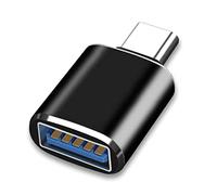 Vdaxvme Coque en aluminium USB C mâle vers USB 3 femelle, câble adaptateur convertisseurs pour claviers, manette de jeu, adaptateur de type C facile à utiliser