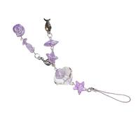 Vdaxvme Cordon de téléphone à perles avec motifs marins jeunes avec poissons et coquillages, accessoire unique pour un look distinctif et des perles colorées