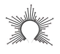 Vdaxvme Couronne pour femme VirginMary - Serre-tête de mariage SunGoddess - Diadème baroques - Accessoire de fête - Décoration de cheveux