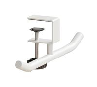 Vdaxvme Crochet de suspension sans trou pour manette de sac avec bouton rotatif pour une fixation sûre sur les tables et les bureaux sous le bureau sans perçage Support de serrage double barre casque