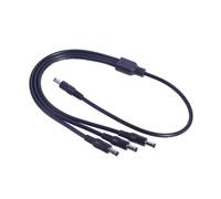 Vdaxvme DC5521 Câble répartiteur 1 mâle vers 3 connecteurs mâles 5,5 mm x 2,1 mm pour caméra de vidéosurveillance, routeurs, lumière LED