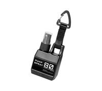 Vdaxvme Distributeur multifonction transportable de 80 ml - Fonction aérosol - Anti-fuite - Clip sécurisé pour randonnée et camping