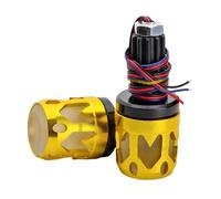 Vdaxvme Éclairage de guidon LED multicolore très lumineux en aluminium - Installation facile - Pour la visibilité de nuit - Bouchon de poignée en alliage d'aluminium