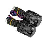 Vdaxvme Éclairage de guidon LED multicolore très lumineux en aluminium - Installation facile - Pour la visibilité de nuit - Bouchon de poignée en alliage d'aluminium