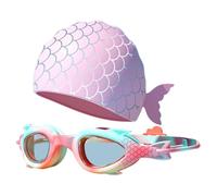 Vdaxvme Ensemble de bonnets de natation pour enfant résistant aux grenouilles pour garçons et filles