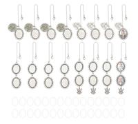 Vdaxvme Ensemble de breloques pour bouquet de mariage, fabrication de bijoux, pendentif, broche, pendentif suspendu, structure en alliage, parfait pour la fabrication de broches uniques, pièces de