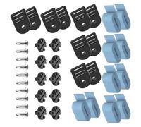 Vdaxvme Ensemble de Sangles de Bobine de Couverture pour Rouleau de, 10 Sangles en Nylon Bleu avec Boucles moulées Noires pour Le Stockage de Couverture et Les Sangles de de de