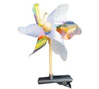Vdaxvme Épingles à cheveux colorées en forme de moulin à vent pour petites filles qui prennent des photos, pince à cheveux pour Noël, festival, moulin à vent pour enfants